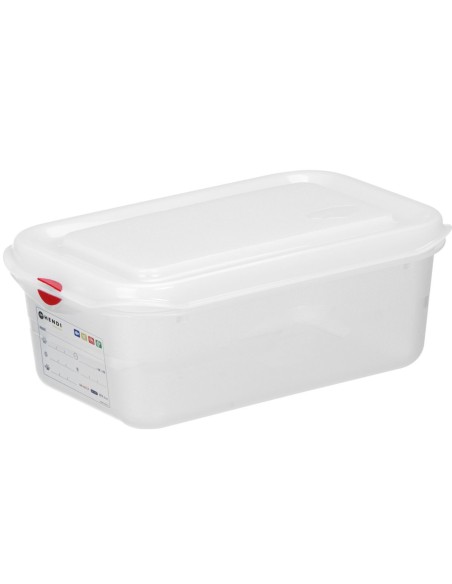 
Maisto konteineris GN 1/ 4 su dangteliu su etikete 4,3 l 265x162x150 mm
