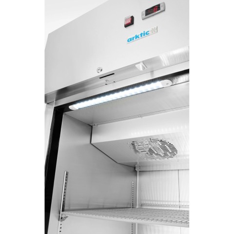 
Šaldymo spintelė, vienų durų šaldytuvas, 4 lentynos, PLIENAS, GN 2/ 1, 465 l, 250 W
