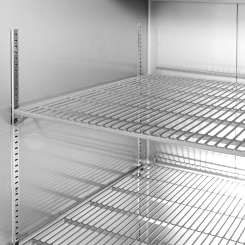 
Šaldymo spintelė, vienų durų šaldytuvas, 4 lentynos, PLIENAS, GN 2/ 1, 465 l, 250 W
