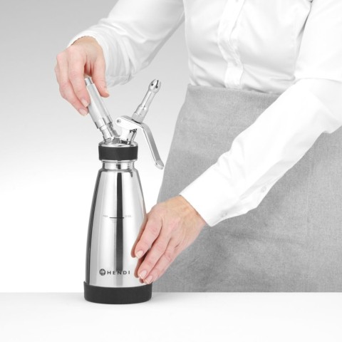 
Termosifonas karštiems ir šaltiems padažams, 3 antgaliai, 0,5 l, skersmuo 95x275 mm
