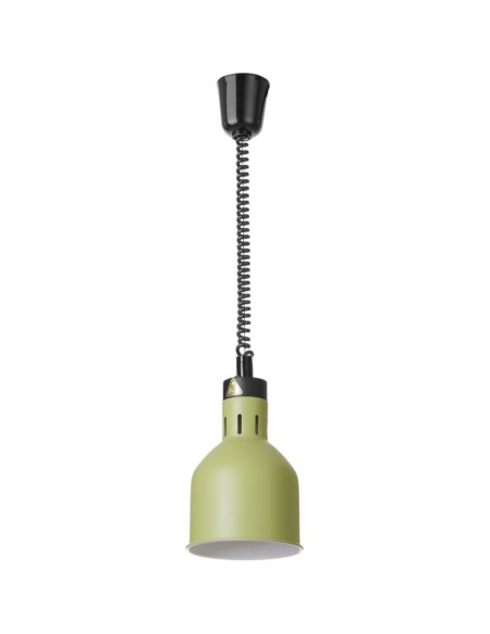 
Cilindrinė pakabinama maisto šildymo lempa, 175 mm skersmens, 250 W - žalia
