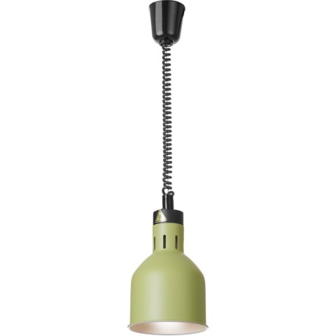 
Cilindrinė pakabinama maisto šildymo lempa, 175 mm skersmens, 250 W - žalia

