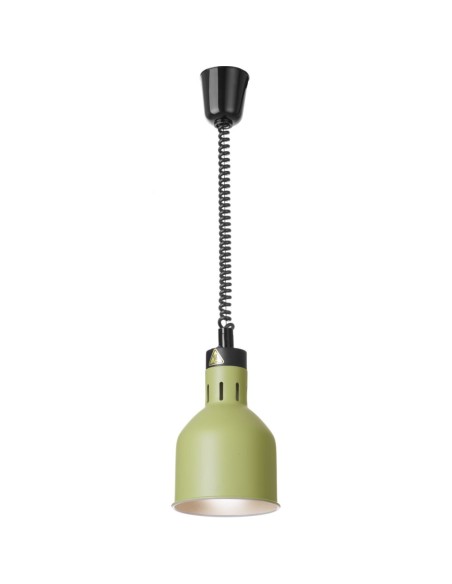 
Cilindrinė pakabinama maisto šildymo lempa, 175 mm skersmens, 250 W - žalia
