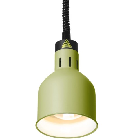 
Cilindrinė pakabinama maisto šildymo lempa, 175 mm skersmens, 250 W - žalia
