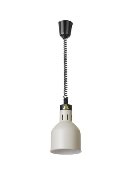 
Cilindrinė pakabinama maisto šildymo lempa, 175 mm skersmens, 250 W - balta
