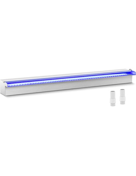 Sieninis kaskadinis krioklio snapelis tvenkinio sodui su LED apšvietimu 90 cm Sieninis kaskadinis krioklio snapelis tvenkinio sodui su LED apšvietimu 90 cm