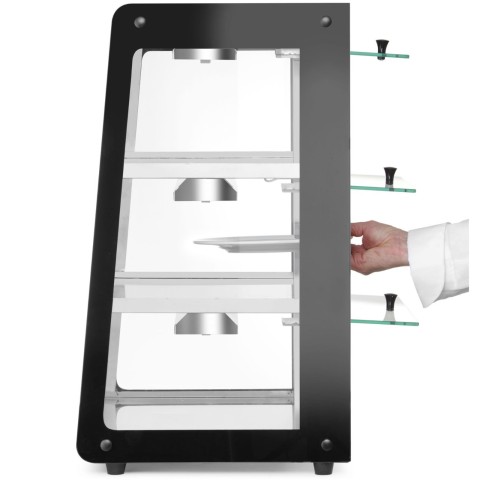 
Reguliuojama šildoma vitrina, 3 lygiai, 50–70 °C, 500 W
