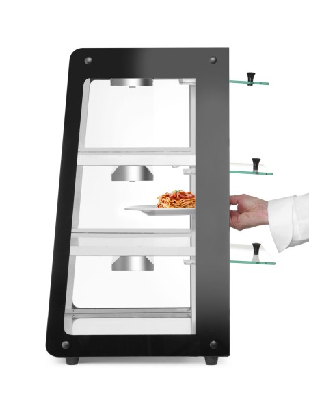 
Reguliuojama šildoma vitrina, 3 lygiai, 50–70 °C, 500 W
