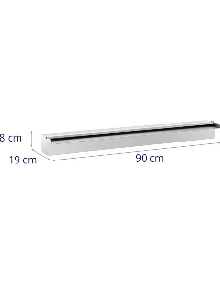 Sieninis kaskadinis krioklio snapelis tvenkinio sodui su LED apšvietimu 90 cm Sieninis kaskadinis krioklio snapelis tvenkinio sodui su LED apšvietimu 90 cm