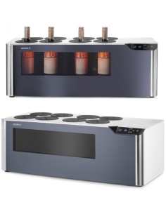 
Dviejų zonų vyno aušintuvas, reguliuojamas 8 buteliams, LED, 60 W
