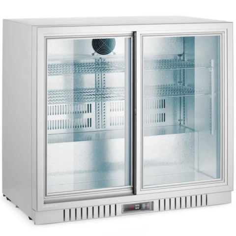 
Baro šaldytuvas su 2 stumdomomis durelėmis, LED, 150 l, 160 W, 90 x 52 x 84 cm – sidabro spalvos
