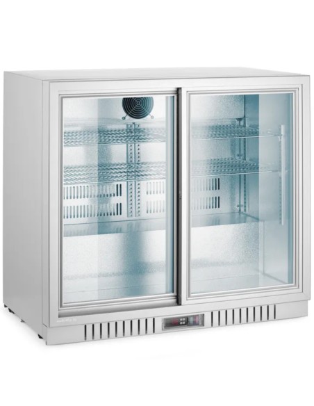 
Baro šaldytuvas su 2 stumdomomis durelėmis, LED, 150 l, 160 W, 90 x 52 x 84 cm – sidabro spalvos
