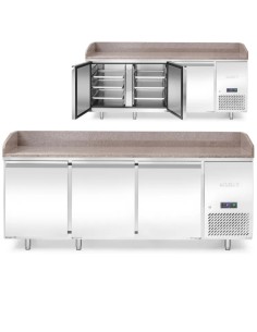 
Šaldomas picos stalas su granito stalviršiu ir 3 durelių kraštu 375 l 400 W 201x80x88 cm
