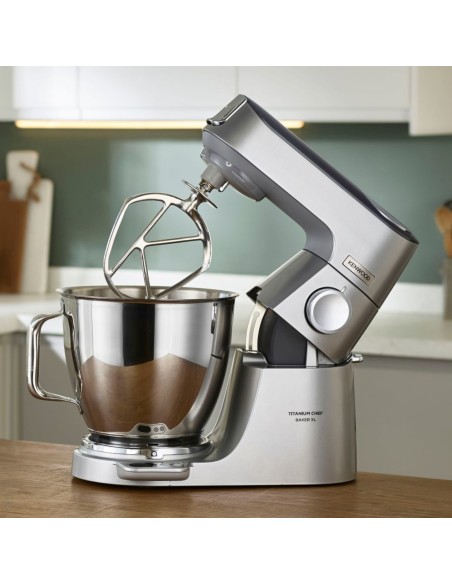 
„Titanium Chef Baker XL“ planetinis trintuvas, 2 dubenys, 7 l / 5 l, 1200 W – sidabrinis

