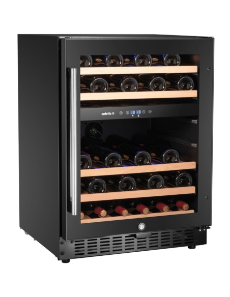 
2 zonų vyno aušintuvas 46 buteliams, 137 l, 570x595x820 mm
