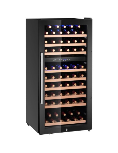 
2 zonų vyno aušintuvas 91 buteliui, 230 l, 569x595x1215 mm
