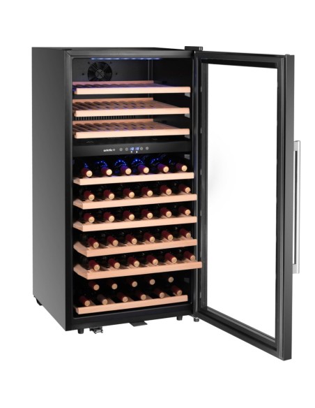
2 zonų vyno aušintuvas 91 buteliui, 230 l, 569x595x1215 mm
