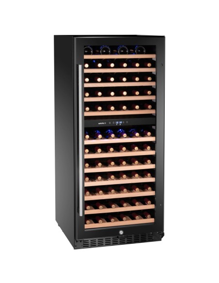 
2 zonų vyno šaldytuvas 124 buteliams, 265 l, 570x595x1400 mm
