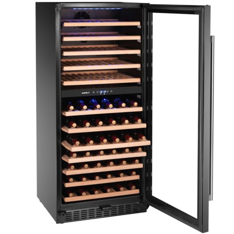 
2 zonų vyno šaldytuvas 124 buteliams, 265 l, 570x595x1400 mm
