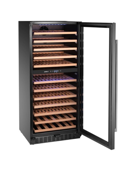 
2 zonų vyno šaldytuvas 124 buteliams, 265 l, 570x595x1400 mm
