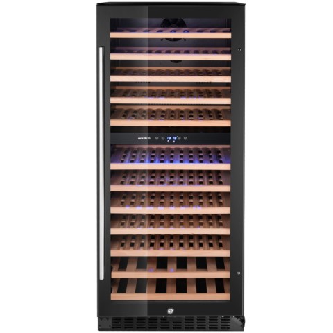 
2 zonų vyno šaldytuvas 124 buteliams, 265 l, 570x595x1400 mm
