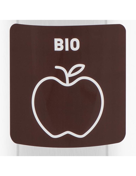 Krepšinis konteineris atliekų rūšiavimui apvalus sidabras 45 l - bio Krepšinis konteineris atliekų rūšiavimui apvalus sidabras 45 l - bio