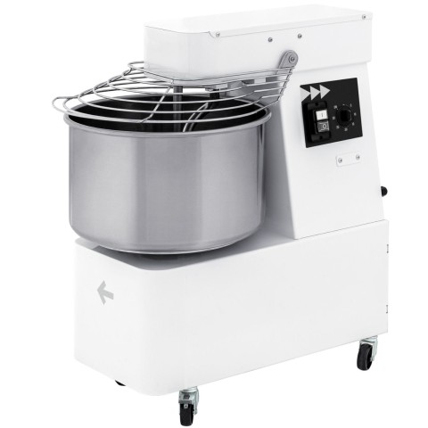 
Spiralinis maišytuvas su fiksuotu dubeniu, 2 greičiai, 88 kg/ val., 32 l, 400 V, 1700 W
