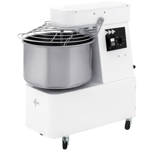 
Spiralinis maišytuvas su fiksuotu dubeniu, 2 greičiai, 128 kg/ val., 48 l, 400 V, 2200 W
