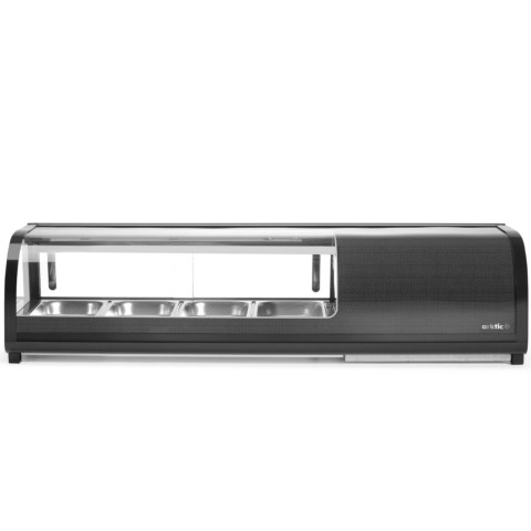 
Šaldomas vitrinos tipo indas sušiams 4x GN 1/ 3 LED 0-12 C 190 W
