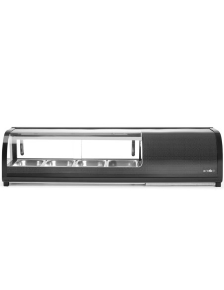 
Šaldomas vitrinos tipo indas sušiams 4x GN 1/ 3 LED 0-12 C 190 W
