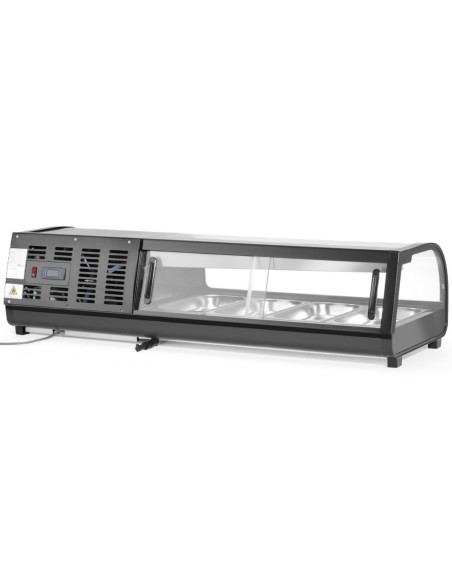 
Šaldomas vitrinos tipo indas sušiams 4x GN 1/ 3 LED 0-12 C 190 W
