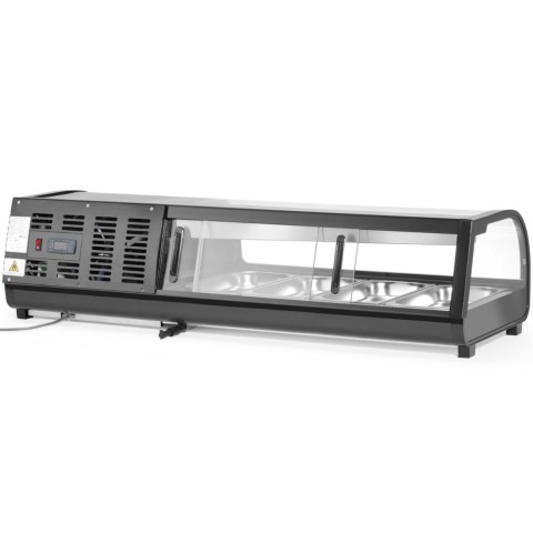 
Šaldomas vitrinos tipo indas sušiams 4x GN 1/ 3 LED 0-12 C 190 W
