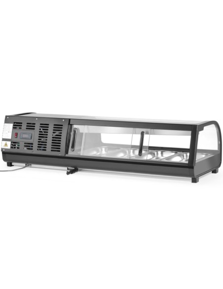 
Šaldomas vitrinos tipo indas sušiams 4x GN 1/ 3 LED 0-12 C 190 W
