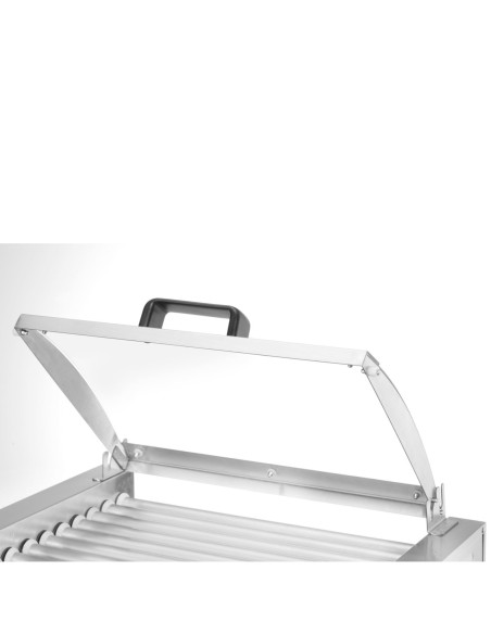 
Dešrainių bandelių šildytuvas su dangčiu, 9 bandelės, 45 cm, 790 W
