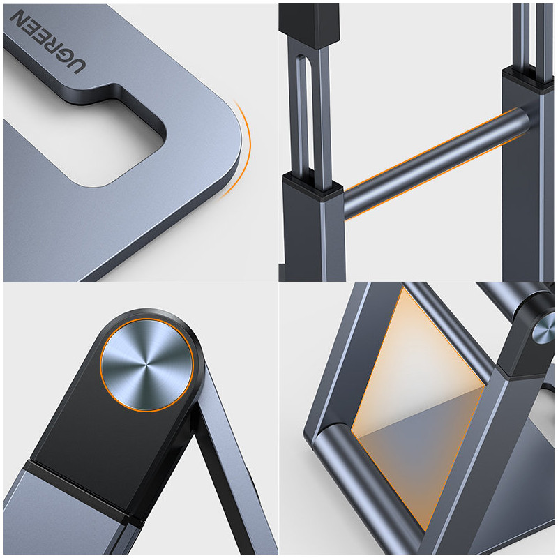 Sulankstomas stovas išmaniųjų telefonų stovas pilkas telefono stovas