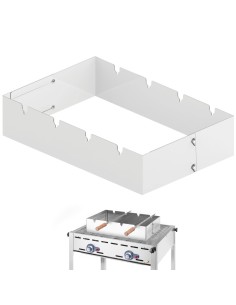 
Stačiakampis Churrasco iešmelių kepimo antgalis 530x350x117 mm
