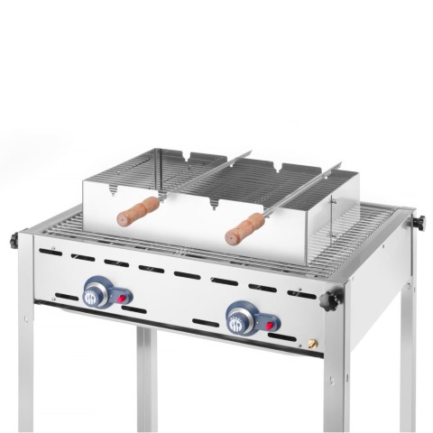 
Stačiakampis Churrasco iešmelių kepimo antgalis 530x350x117 mm
