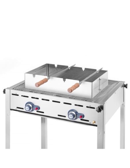 
Stačiakampis Churrasco iešmelių kepimo antgalis 530x350x117 mm
