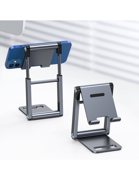 Sulankstomas stovas išmaniųjų telefonų stovas pilkas telefono stovas Sulankstomas stovas išmaniųjų telefonų stovas pilkas telefono stovas