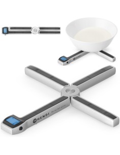 
Sulankstomos virtuvinės svarstyklės maitinimo reikmėms iki 5 kg LCD
