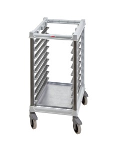 
9x 600x400 mm konteinerių transportavimo vežimėlis su paskirstymo svirtimi

