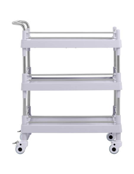 Kosmetinių procedūrų laboratorinis vežimėlis su 3 lentynomis 83 x 51 x 100 cm Kosmetinių procedūrų laboratorinis vežimėlis su 3 lentynomis 83 x 51 x 100 cm