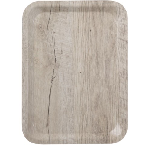 
Stačiakampis neslystantis serviravimo padėklas 240x340 mm - šviesios medienos
