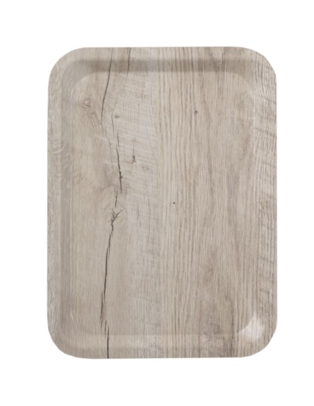 
Stačiakampis neslystantis serviravimo padėklas 240x340 mm - šviesios medienos
