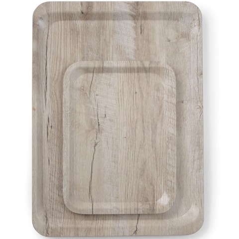 
Stačiakampis neslystantis serviravimo padėklas 240x340 mm - šviesios medienos
