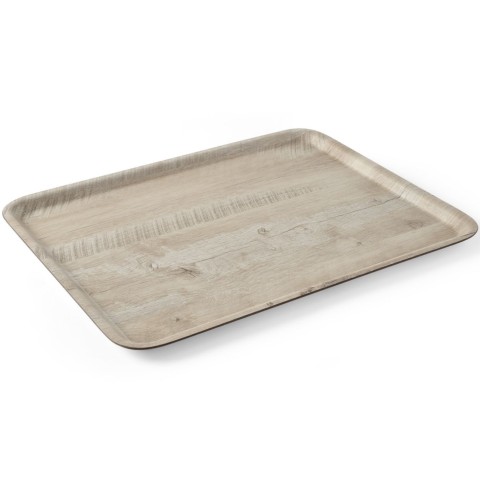 
Stačiakampis neslystantis serviravimo padėklas 370x530 mm - šviesios medienos
