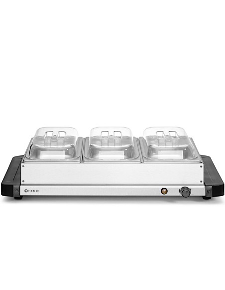 
Elektrinis šildytuvas, kaitvietė maistui, 3x GN 1/ 3, 400 W
