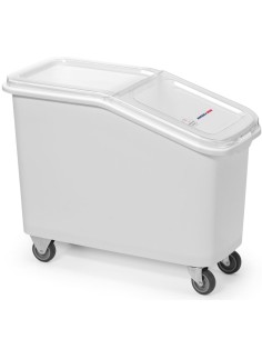 
Vežimėlis maisto produktams, miltams, cukrui, ryžiams, 62 l talpos konteineris
