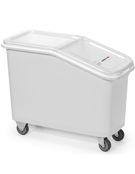 
Vežimėlis maisto produktams, miltams, cukrui, ryžiams, 62 l talpos konteineris
