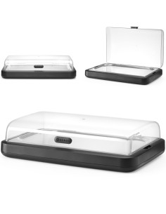 
UNIQ GN 1/ 1 vitrina su aušinimo įdėklu - juoda
